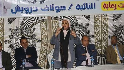 النائبة سولاف درويش تعقد مؤتمر حاشد لدعم التعديلات الدستورية