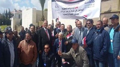 وفد نقابة الصحافة والطباعة بالأردن يدلي بصوته في مقر السفارة