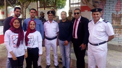 استمرار توافد المواطنين بمدينة نصر للمشاركة في استفتاء تعديل الدستور.. صور