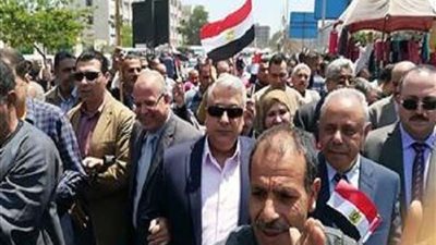 قطاع كهرباء القناة ينظم مسيرة بشوارع الزقازيق لتأييد التعديلات الدستورية