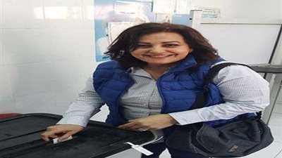 نائب وزير الزراعة تدلي  بصوتها في الاستفتاء على التعديلات الدستورية