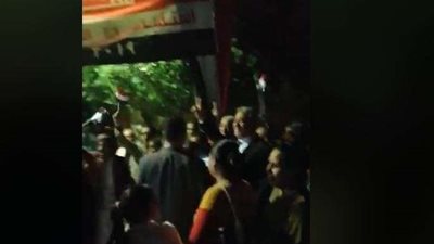 تكدس المواطنين أمام مدرسة أبو صير للاستفتاء على تعديل الدستور