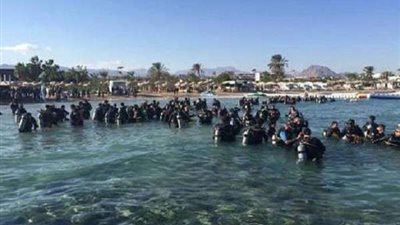 محافظة جنوب سيناء تستعد لأطول سلسلة بشرية تحت الماء بشرم الشيخ