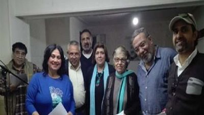 بالصور.. أنعام سالوسة تسجل حلقات مسلسلها الإذاعي 