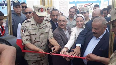 القوات المسلحة تفتتح أعمال تطوير 3 مدارس بالسويس