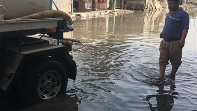 قطع المياه بحي ثان المحلة بالغربية بسبب انفجار ماسورة