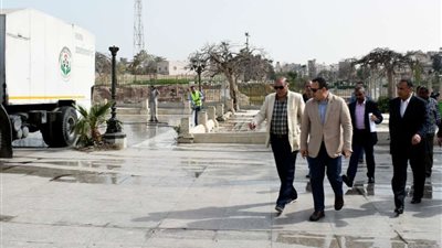 محافظ الاسكندرية يشدد على ضرورة الألتزام بتنفيذ أعمال تطويرالاستاد