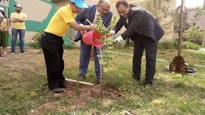 سفير تايلاند يزرع أشجارًا مثمرة بمستشفى جامعة الأزهر