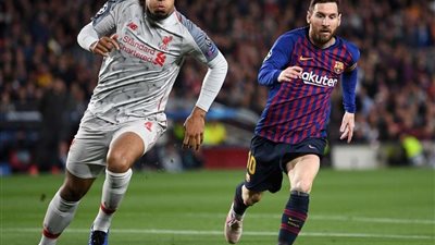 ميسي يحرز الهدف الثالث في شباك ليفربول