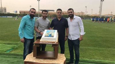 بالصور..بيراميدز يحتفل بعيد ميلاد الصقر أحمد حسن