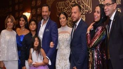 نجوم الفن يشاركو ماجد المصري فرحته بعقد قران نجله