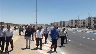 متابعة أعمال التطوير بطريق السويس القاهرة والمحاور المرورية