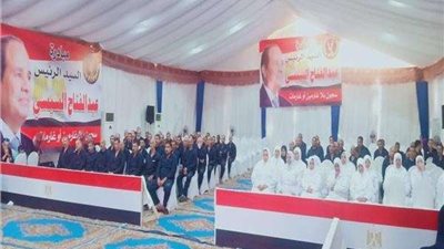 حالة من الفرحه تسود بين الغارمين والغارمات في حفل الداخلية