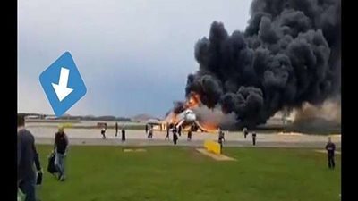 مصرع 41 شخصا في حادث احتراق طائرة ركاب بروسيا