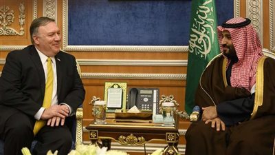 ولي العهد السعودي يجري مباحثات مع وزير الخارجية الأمريكي