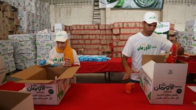 الأورمان توزع 3 آلاف كرتونة مواد غذائية على غير القادرين بالإسكندرية
