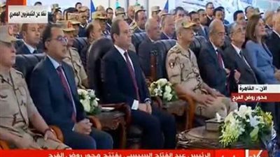 السيسي يفتتح عددًا من مشروعات الطرق والكباري عبر الفيديو كونفراس