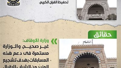 الحكومة تكشف حقيقة إلغاء وزارة الأوقاف مسابقات تحفيظ القرآن الكريم