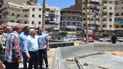 الغضبان يتفقد ميدان المنشية ويوجه بسرعة الانتهاء من أعمال رفع الكفاء