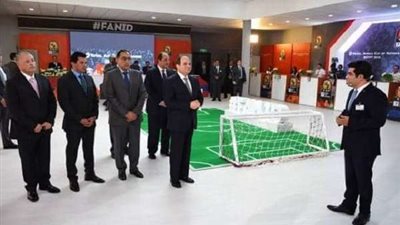 السيسي يستمع لتفاصيل المنظومة الإلكترونية لبطولة الأمم الأفريقية