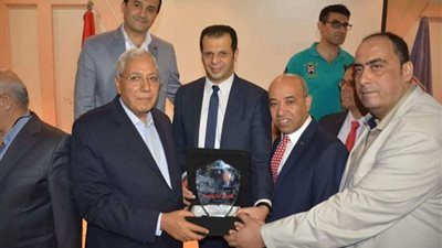 محافظ الدقهلية يسارك في احتفالية الأبطال المتميزين بنادي الحوار الرياضي