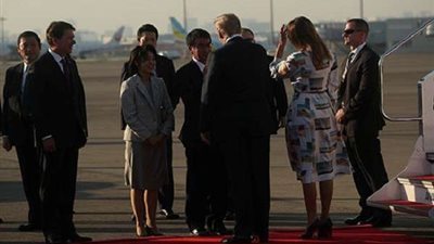 ترامب يصل اليابان في زيارة رسمية تستغرق 4 أيام