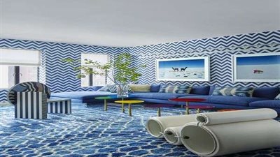 بالصور.. أبرز أفكار ورق الحائط لغرفة المعيشة هذا العام