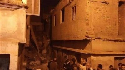 انهيار منزل بحي البساتين بالوادي الجديد وإصابة شخصين