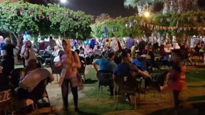 الحدائق العامة والمتنزهات تشهد إحتفالات الوادى الجديد بعيد الفطر المبارك
