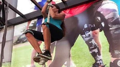 شاهد.. لاميتا فرنجية تتحدى برودة الطقس بالرياضة