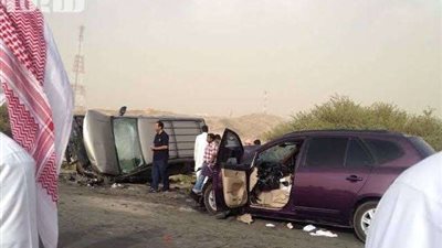 إصابة 3 أشخاص في إنقلاب سيارة نقل الموتى بالمنوفية