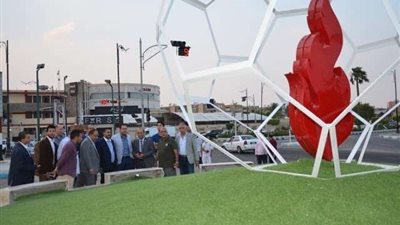 بالصور.. أشرف رشاد يفتتح ميدان 