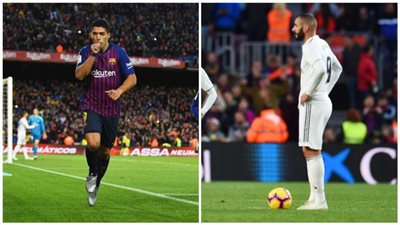 قبل الكلاسيكو.. مقارنة بالأرقام بين بنزيما وسواريز