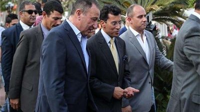 وزير الرياضة يشارك الخطيب افتتاح صالة الكاراتيه الجديدة