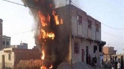 نشوب حريق في منزل بحي الجمرك