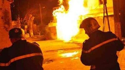 السيطرة علي حريق شب بمحول كهرباء بقليوب