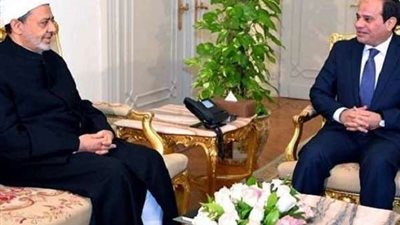 شيخ الأزهر يهنئ السيسي برئاسة مصر الاتحاد الأفريقي
