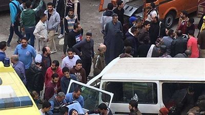 إصابة 8 أشخاص في حادث تصادم بعزبة النخل