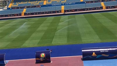 بالصور.. استاد السويس جاهز لاستقبال المؤتمرات الصحفية للمجموعة الخامسة