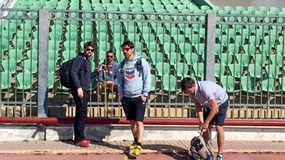 وفد من الشركة الراعية لـ أمم إفريقيا 2019 يتفقد استاد المصري