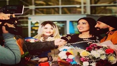 سمية الخشاب تدعم أحمد سعد بحفل عيد الحب في العراق