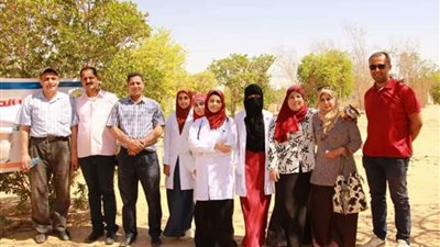 قوافل بيطرية لعلاج أمراض الحيوانات بالوادي الجديد