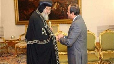 البابا تواضروس يرحب بالرئيس السيسي في أمريكا