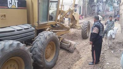 إزالة 76 حالة تعد ومطبات عشوائية بقرية صفط الخمار بالمنيا