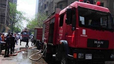 حريق بورشة أخشاب في الشرقية