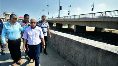 محافظ بورسعيد يتفقد اعمال تطوير المرحلة الاخيرة لمدخل بورسعيد