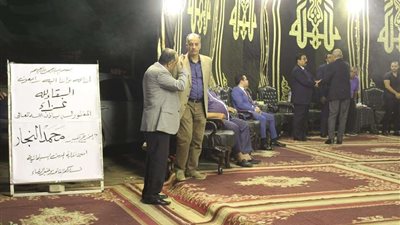 بالصور.. نجوم الفن في عزاء المخرج محمد النجار