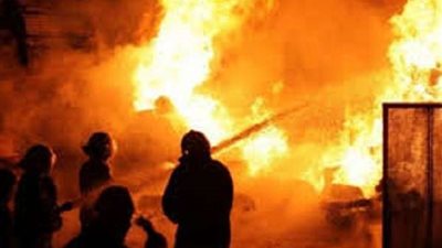 حريق بمحطة كهرباء بمركزي 