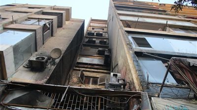 إصابة شخصين بحروق  بعد انفجار اسطوانة تكييف بالخانكة