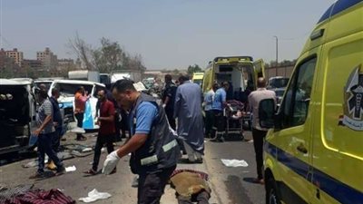 مصرع شخص وإصابة 5 آخرين في حادث دموي بالطريق الصحراوي بالجيزة